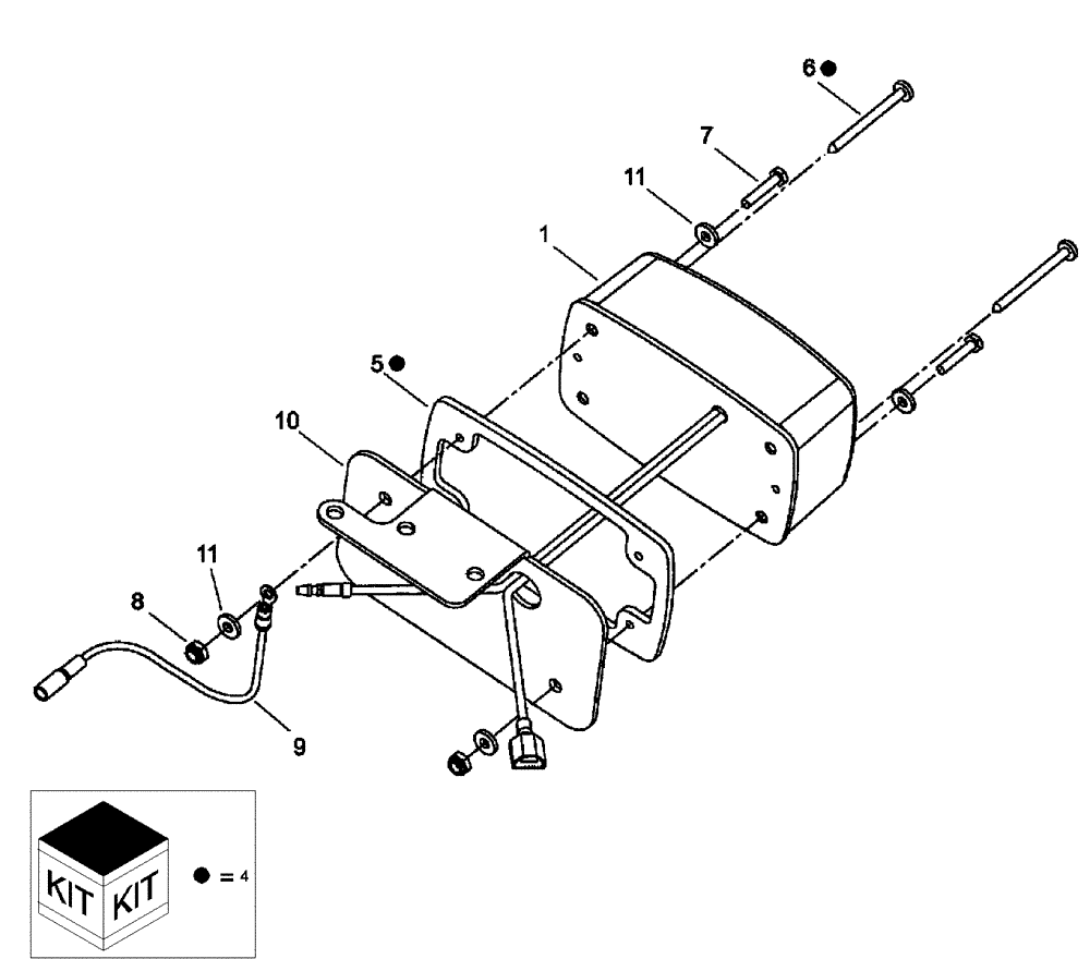 Схема запчастей Case IH SCOUT - (55.404.03) - TAILLIGHTS (55) - ELECTRICAL SYSTEMS