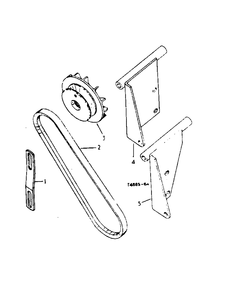 Схема запчастей Case IH 354 - (3-06) - ELECTRICAL, GENERATOR PULLEY, FAN BELT AND BRACKET (06) - ELECTRICAL SYSTEMS