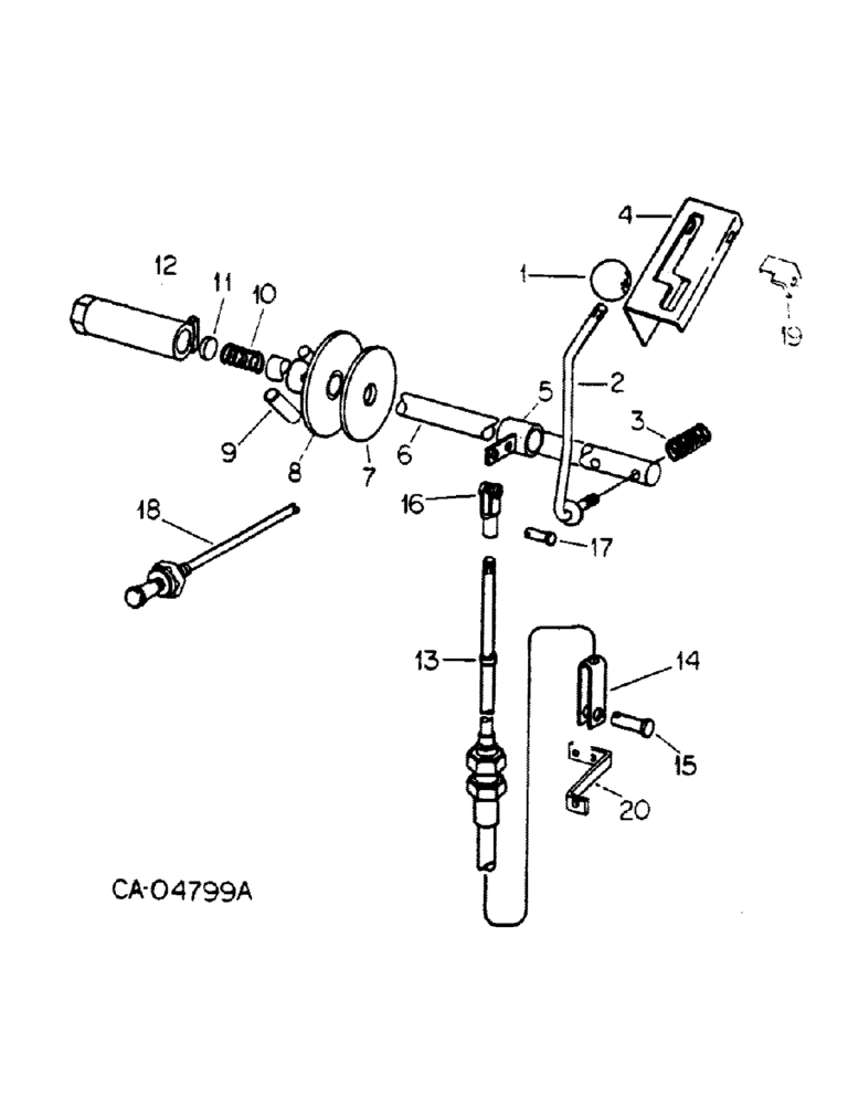 Схема запчастей Case IH 4386 - (12-08) - POWER, ENGINE SPEED CONTROLS, 4386 TRACTOR Power
