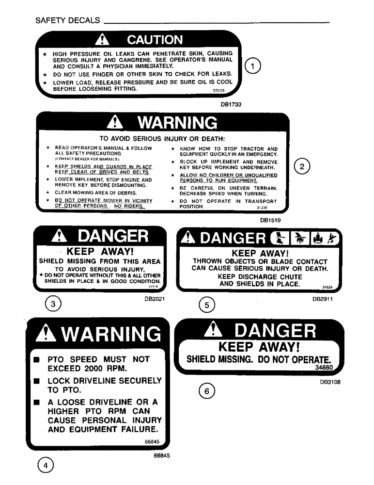Схема запчастей Case IH M172 - (09) - SAFETY DECALS (05) - SERVICE & MAINTENANCE