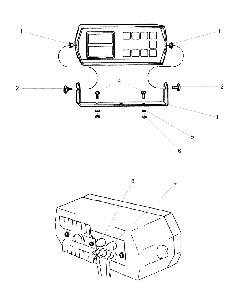 Схема запчастей Case IH 1200 - (A.50.A[32]) - ELECTRICAL - EARLY RISER II - PLANTER MONITOR (BSN CBJ025391) A - Distribution Systems