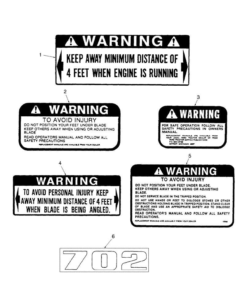 Схема запчастей Case IH 702C - (05) - DECALS 