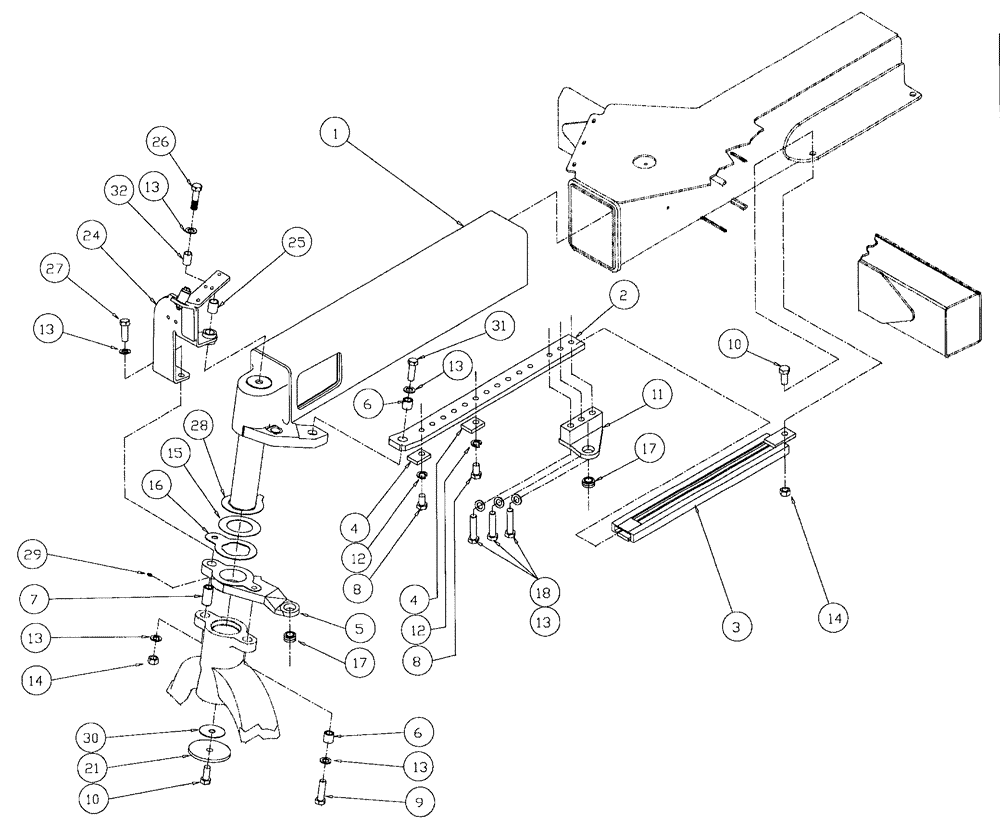 Схема запчастей Case IH SPX4260 - (102) - AXLE ASSEMBLY STEER LF (25) - FRONT AXLE SYSTEM