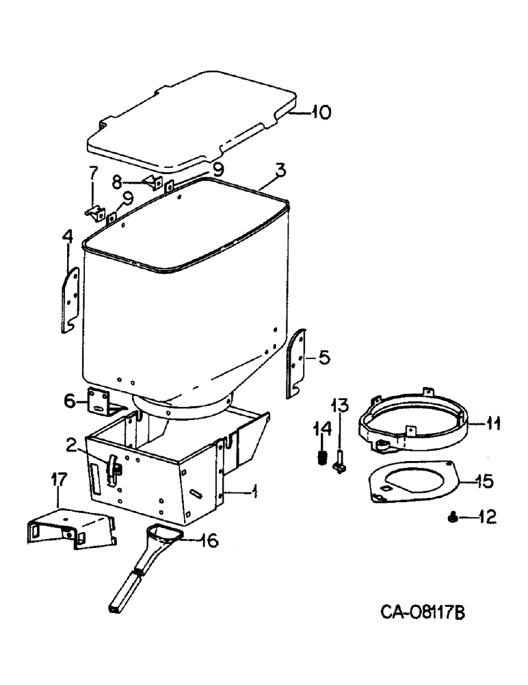 Схема запчастей Case IH 800 - (13-07) - EARLY RISER PLATE PLANTER UNIT, SEED HOPPER AND CONNECTIONS, QUANTITIES SHOWN PER UNIT (09) - CHASSIS/ATTACHMENTS