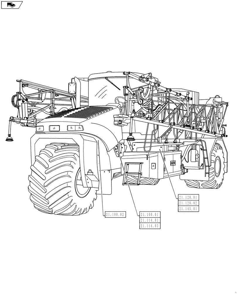 Схема запчастей Case IH TITAN 3030 - (00.000.21) - PICTORIAL INDEX - TRANSMISSION (00) - GENERAL & PICTORIAL INDEX