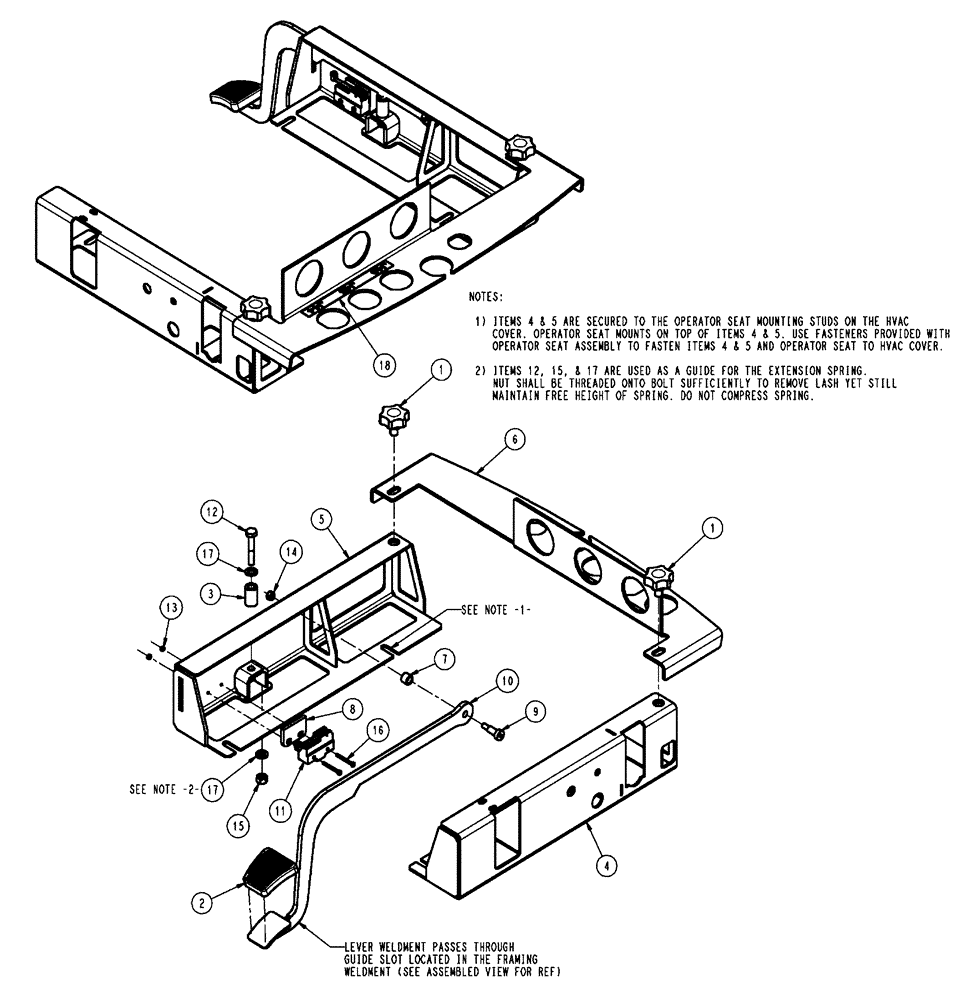 Схема запчастей Case IH SPX4410 - (01-025) - TRACTION CONTROL GROUP Cab Interior