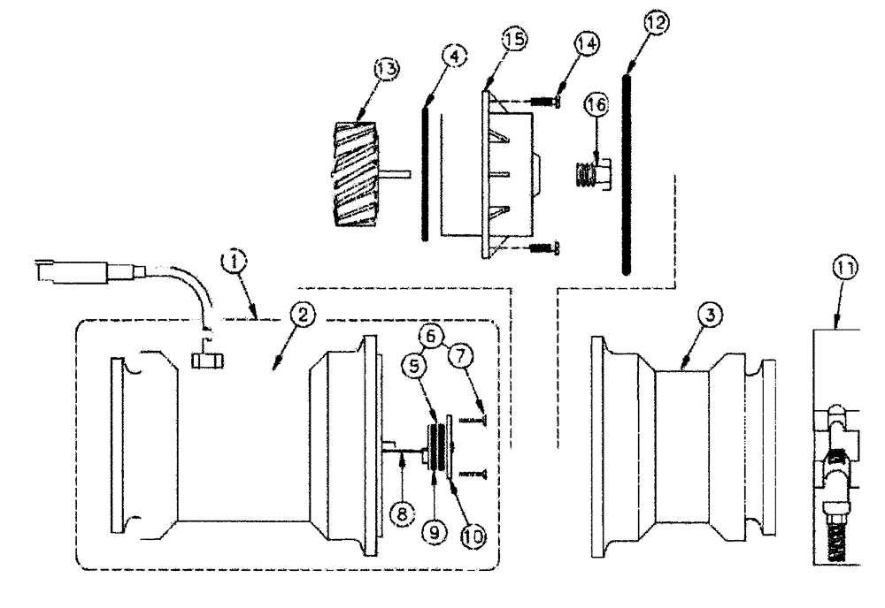 Схема запчастей Case IH SPX4410 - (09-019) - FLOWMETER RFM 100 Liquid Plumbing
