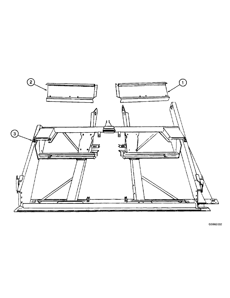 Схема запчастей Case IH INTERNATIONAL - (3-04) - HEADER MAIN FRAME, 12.5, 14.5, 16.5 AND 19.5 FOOT HEADERS, SERIAL NUMBERS 2501 THRU 3100 (12) - MAIN FRAME