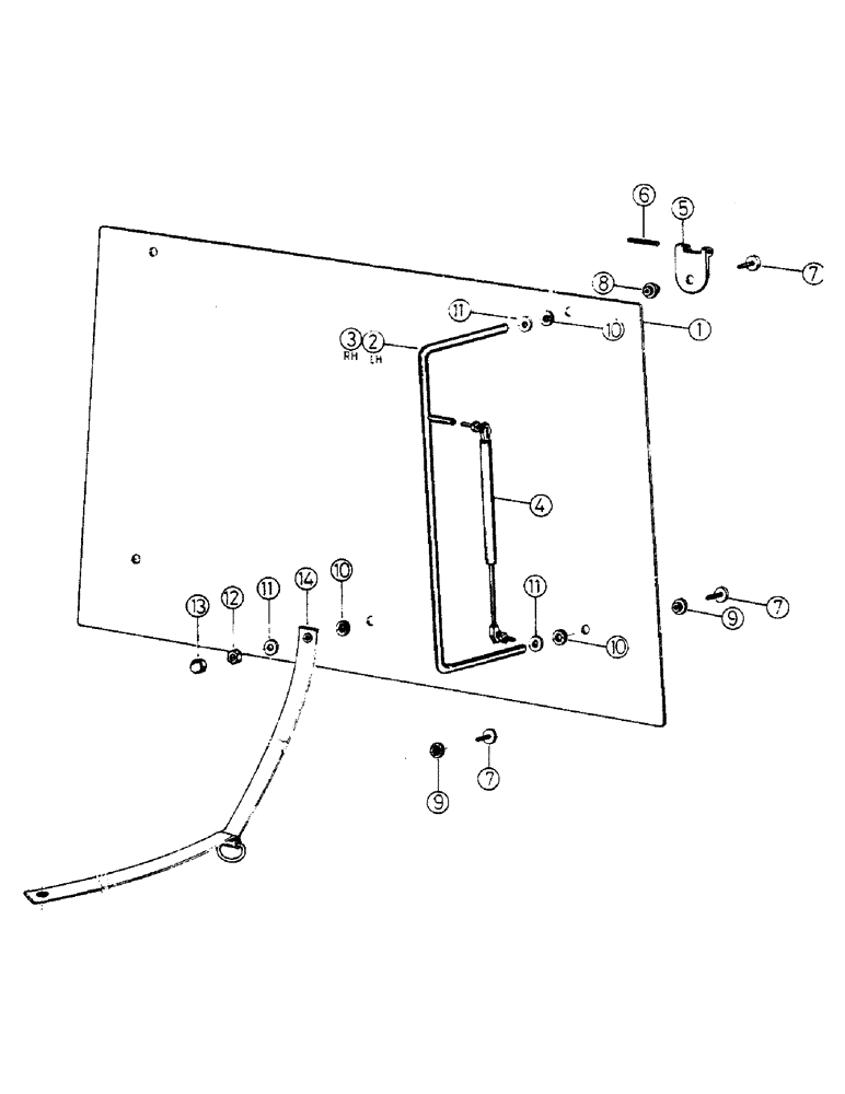 Схема запчастей Case IH 433 - (46) - COMPLETE REAR GLASS (09) - CHASSIS