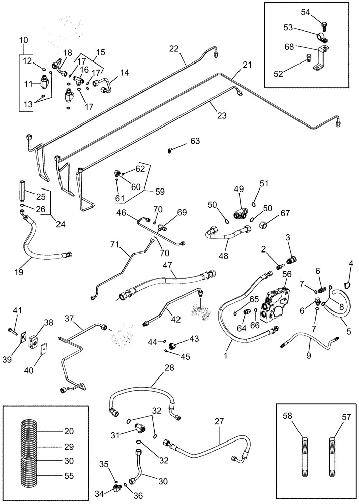 Схема запчастей Case IH MX305 - (07-11) - TRAILER BRAKES - HYDRAULIC - ACCUGUIDE (07) - BRAKES
