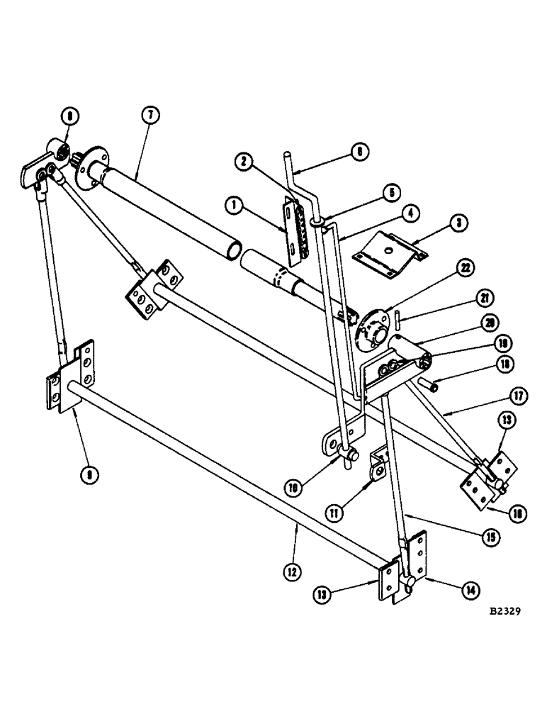 Схема запчастей Case IH 1060 - (112) - CONCAVE ADJUSTING LEVER AND LINKAGE (66) - THRESHING