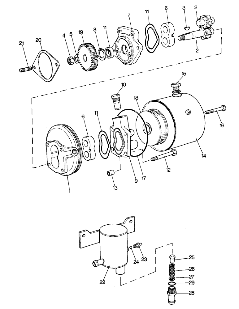 Схема запчастей Case IH 995 - (H08-1) - STEERING AND FRONT AXLE, STEERING PUMP AND RESERVOIR Steering & Front Axle