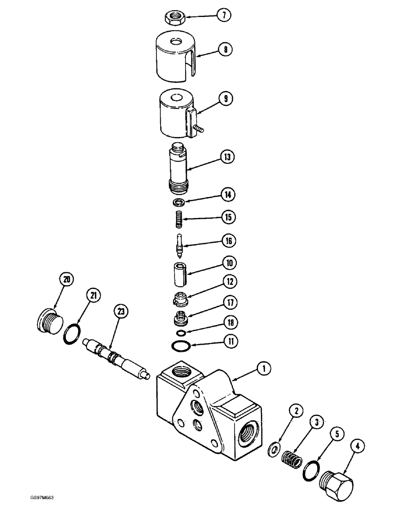 Схема запчастей Case IH 1660 - (8-078) - FEEDER CLUTCH VALVE, P.I.N. JJC0103800 AND AFTER (07) - HYDRAULICS