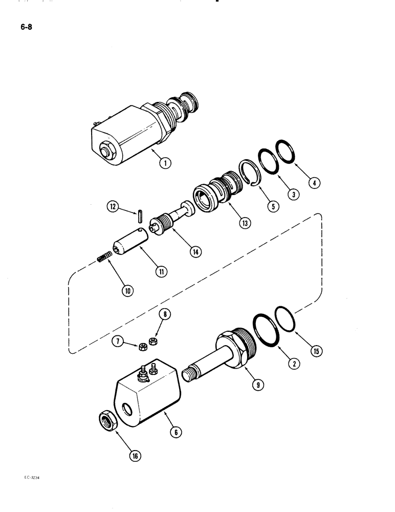Схема запчастей Case IH 2096 - (6-008) - POWER SHIFT SOLENOID ASSEMBLY (06) - POWER TRAIN