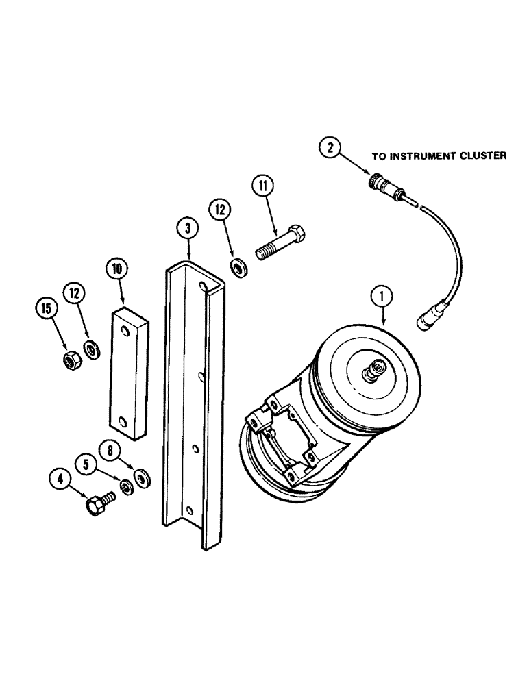 Схема запчастей Case IH 1896 - (4-098) - GROUND SPEED ATTACHMENT (04) - ELECTRICAL SYSTEMS