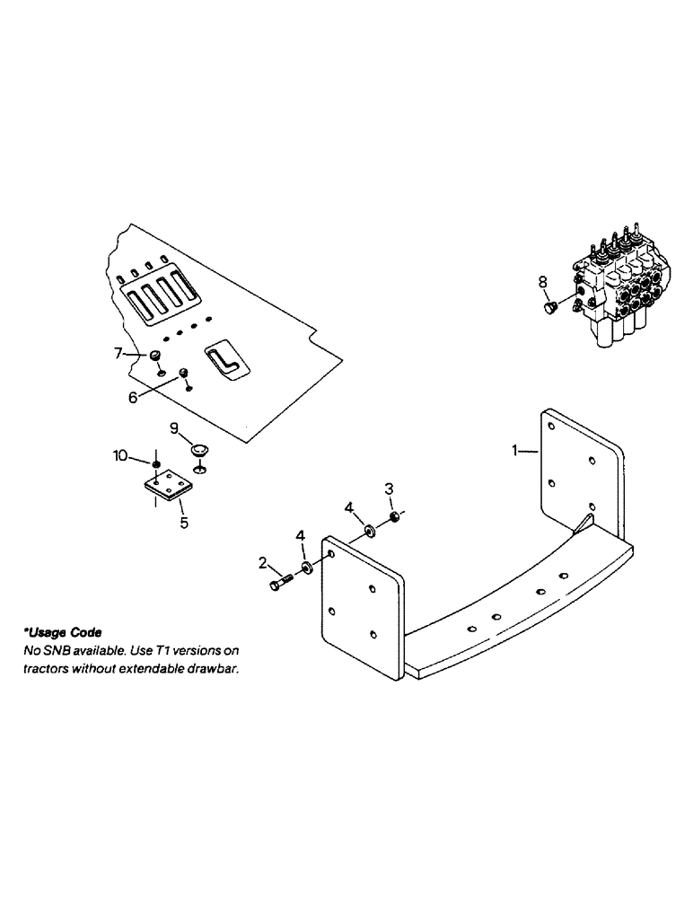 Схема запчастей Case IH 9110 - (06-6) - DRAWBAR HANGER AND MISCELLANEOUS, WITHOUT THREE POINT HITCH (12) - FRAME