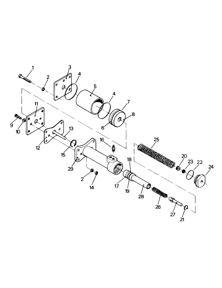 Схема запчастей Case IH ST450 - (05-08) - BRAKE INTENSIFIER (5.1) - BRAKES