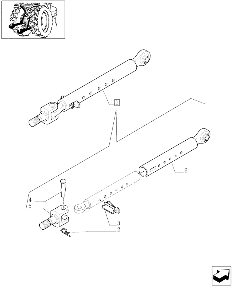Схема запчастей Case IH JX1075C - (1.89.9/ A) - LATERAL STABILIZERS - BREAKDOWN (09) - IMPLEMENT LIFT