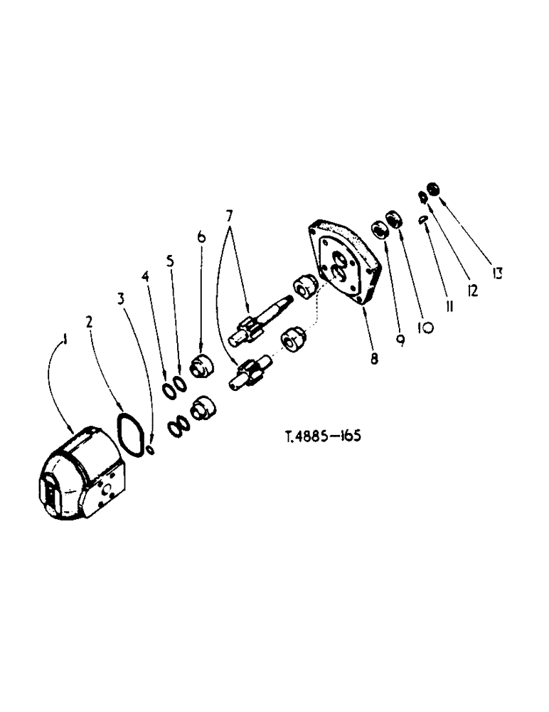 Схема запчастей Case IH 364 - (5-03) - HYDRAULIC ATTACHMENTS, HYDRAULIC PUMP (07) - HYDRAULIC SYSTEM