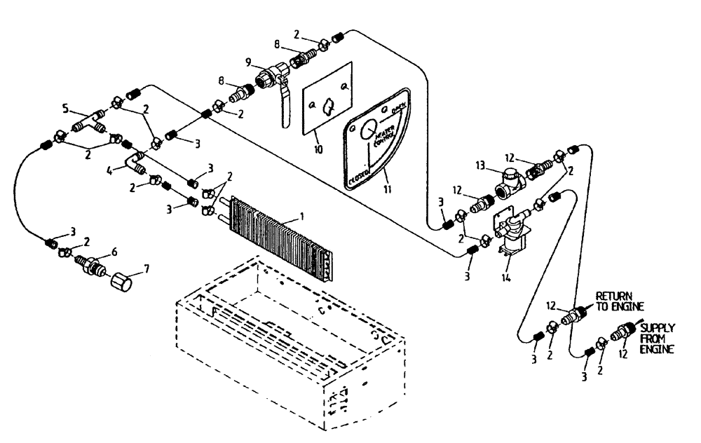 Схема запчастей Case IH 7700 - (B07[30A]) - CIRCUIT {CABIN HEATER} Hydraulic Components & Circuits