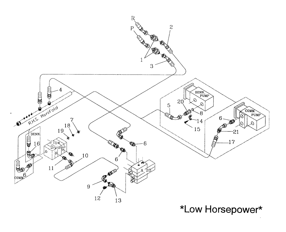 Схема запчастей Case IH 7700 - (B09[07]) - HYDRAULIC CIRCUIT {STANDARD TOPPER WITH SIDETRIM} Hydraulic Components & Circuits