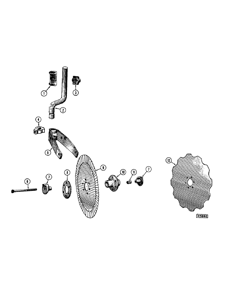 Схема запчастей Case IH 203S - (18) - REAR COULTER 