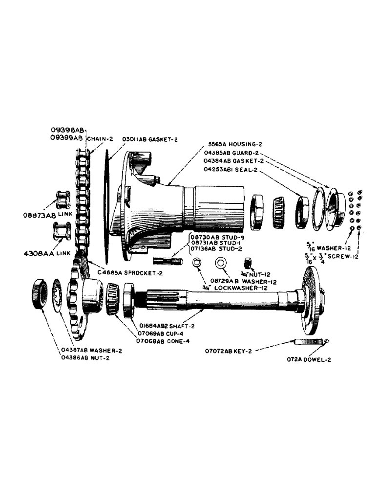Схема запчастей Case IH DV-SERIES - (080) - REAR AXLE, D, DC, DO, DV (06) - POWER TRAIN