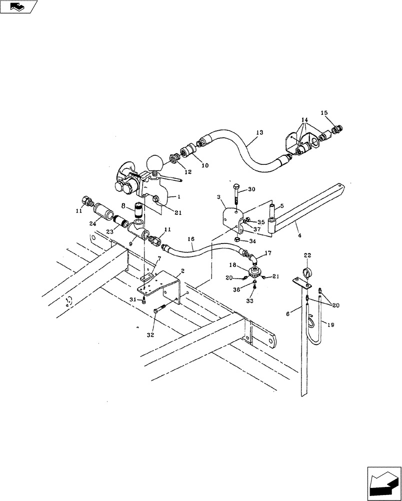 Схема запчастей Case IH 5250 - (75.200.05) - SINGLE SQUIBB ASSEMBLY(WITH 2 MANIFOLDS) (75) - SOIL PREPARATION