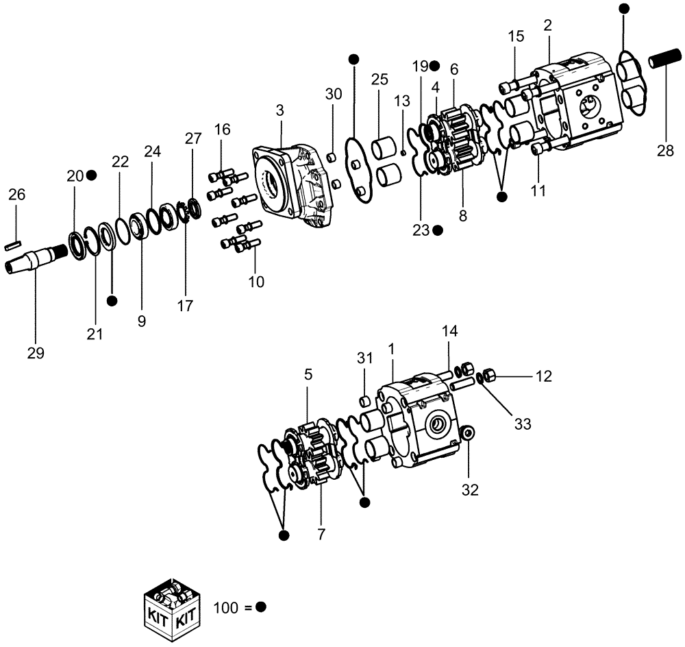 Схема запчастей Case IH 1260 - (35.138.08) - HYDRAULICS - VALVE TWO SECTION PUMP (35) - HYDRAULIC SYSTEMS