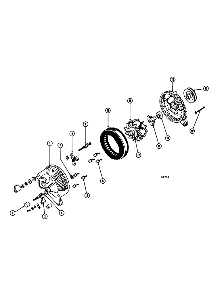Схема запчастей Case IH 1060 - (373A) - F86746 ALTERNATOR, CHRYSLER H-318 ENGINE (10) - ENGINE