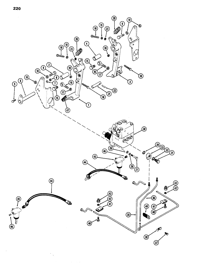 Схема запчастей Case IH 770 - (220) - POWER BRAKE SYSTEM (07) - BRAKES