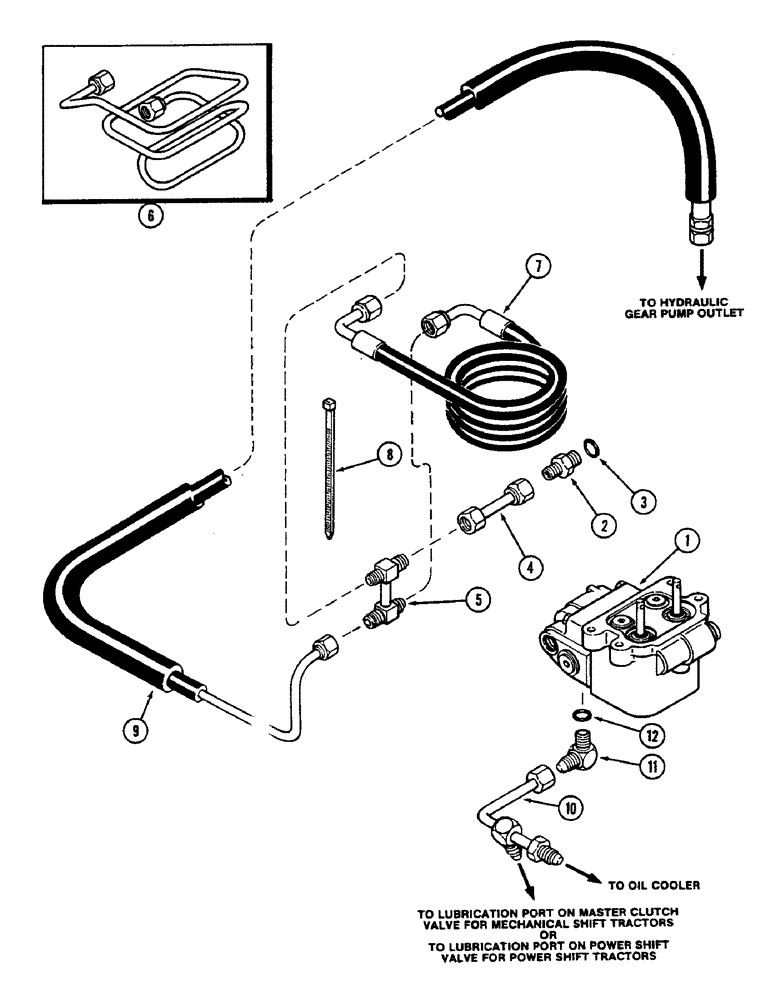 Схема запчастей Case IH 2290 - (7-334) - BRAKE VALVE CIRCUIT (07) - BRAKES