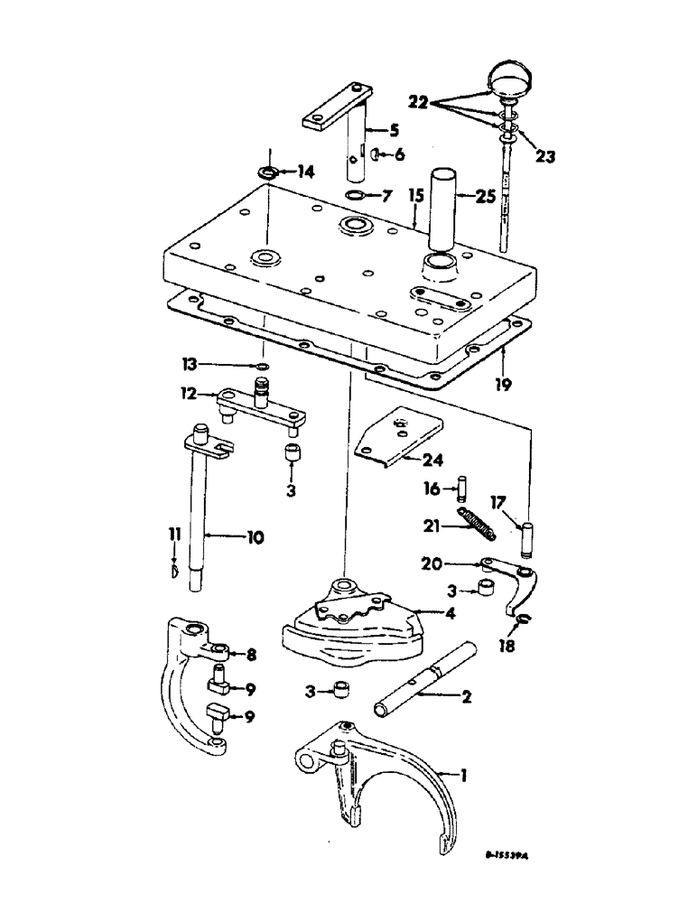 Схема запчастей Case IH 4166 - (07-11) - DRIVE TRAIN, GEAR SHIFT MECHANISM, RANGE TRANSMISSION (04) - Drive Train