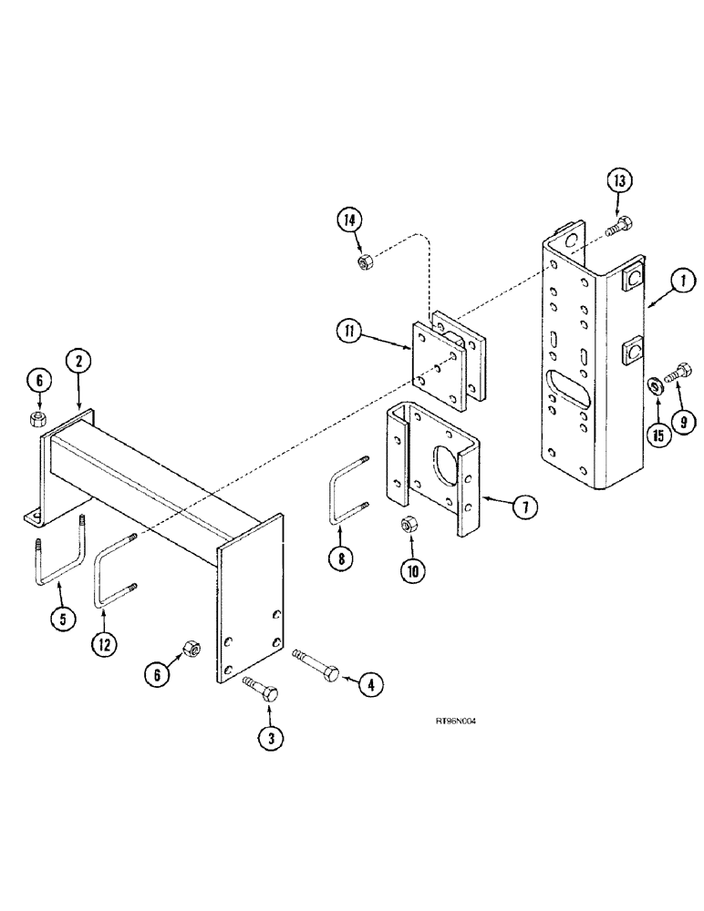 Схема запчастей Case IH 5800 - (9-70) - CASTER WHEEL MOUNTING, 12 FOOT WING VERTICAL FOLD, 6 FOOT (09) - CHASSIS/ATTACHMENTS