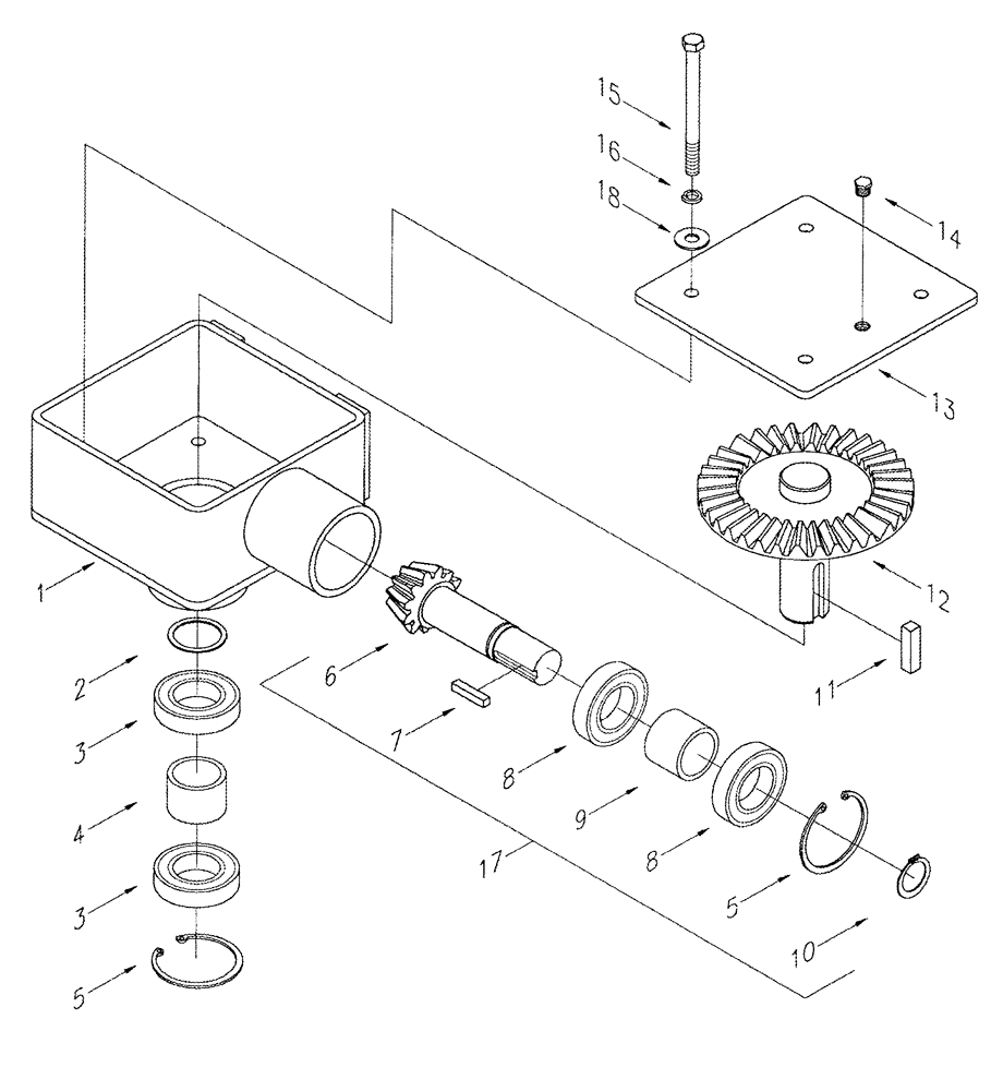 Схема запчастей Case IH 2016 - (20.24) - GEAR BOX MAIN, RAKE TYPE (58) - ATTACHMENTS/HEADERS