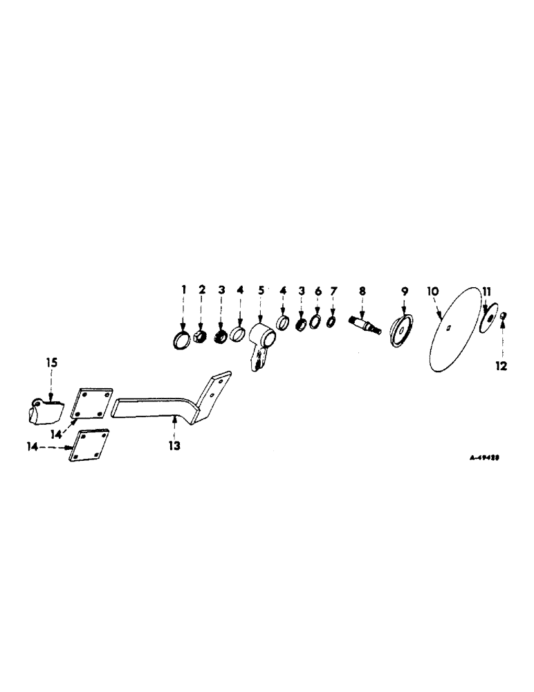 Схема запчастей Case IH 70 - (G-10) - DISK COLTER JOINTERS, RIGID STANDARD, ONE PER FURROW 