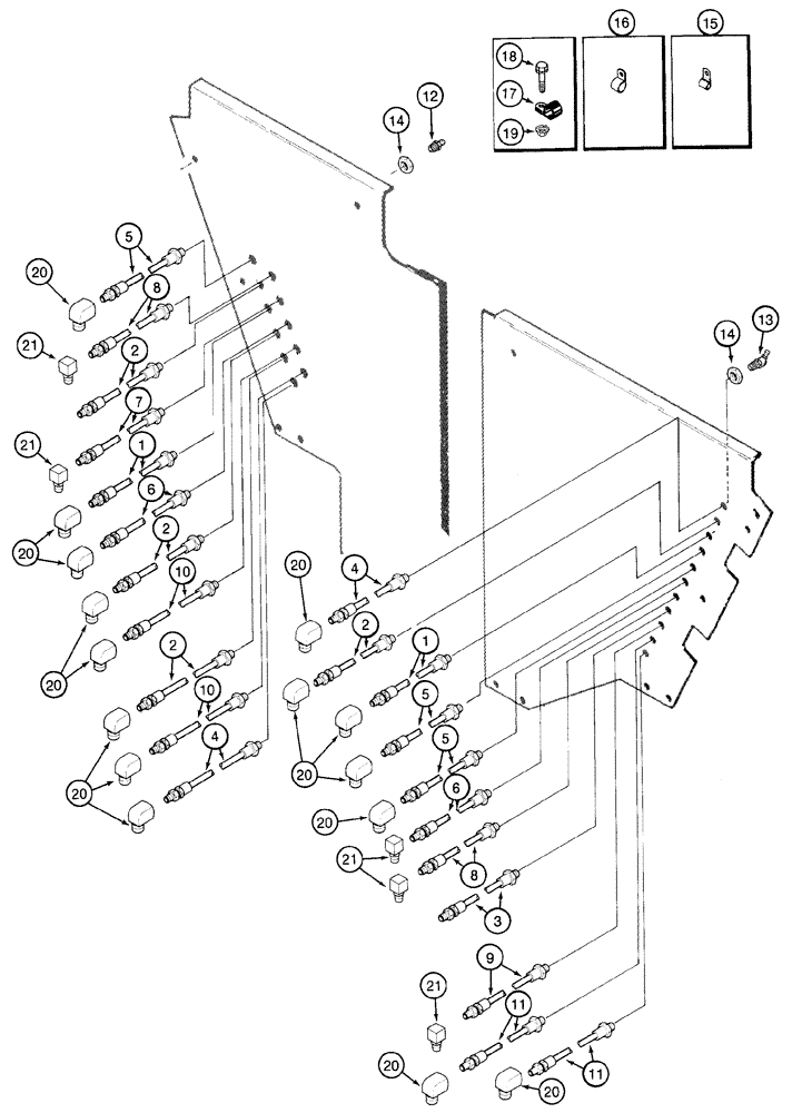 Схема запчастей Case IH 2155 - (9F-02) - CHASSIS GREASE SYSTEM (12) - CHASSIS