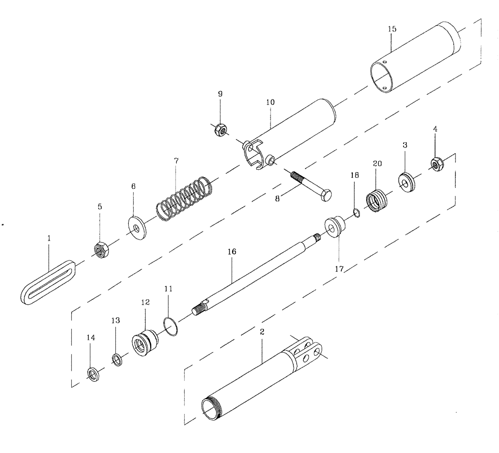 Схема запчастей Case IH 7700 - (B02[02]) - HYDRAULIC CYLINDER {CROPDIVIDER LIFT ARMS} Hydraulic Components & Circuits