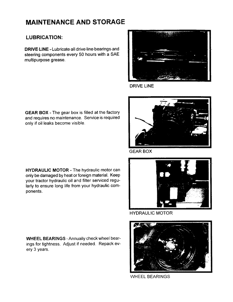 Схема запчастей Case IH 2000 - (B21) - MAINTENANCE AND STORAGE 