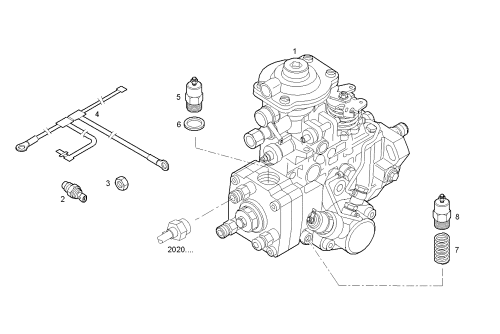 Схема запчастей Case IH F4CE0354C D601 - (1400.350) - INJECTION PUMP ASSY 