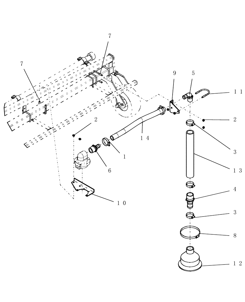 Схема запчастей Case IH 160 - (39.100.45) - MARKER, FOAM - END DETAIL (39) - FRAMES AND BALLASTING