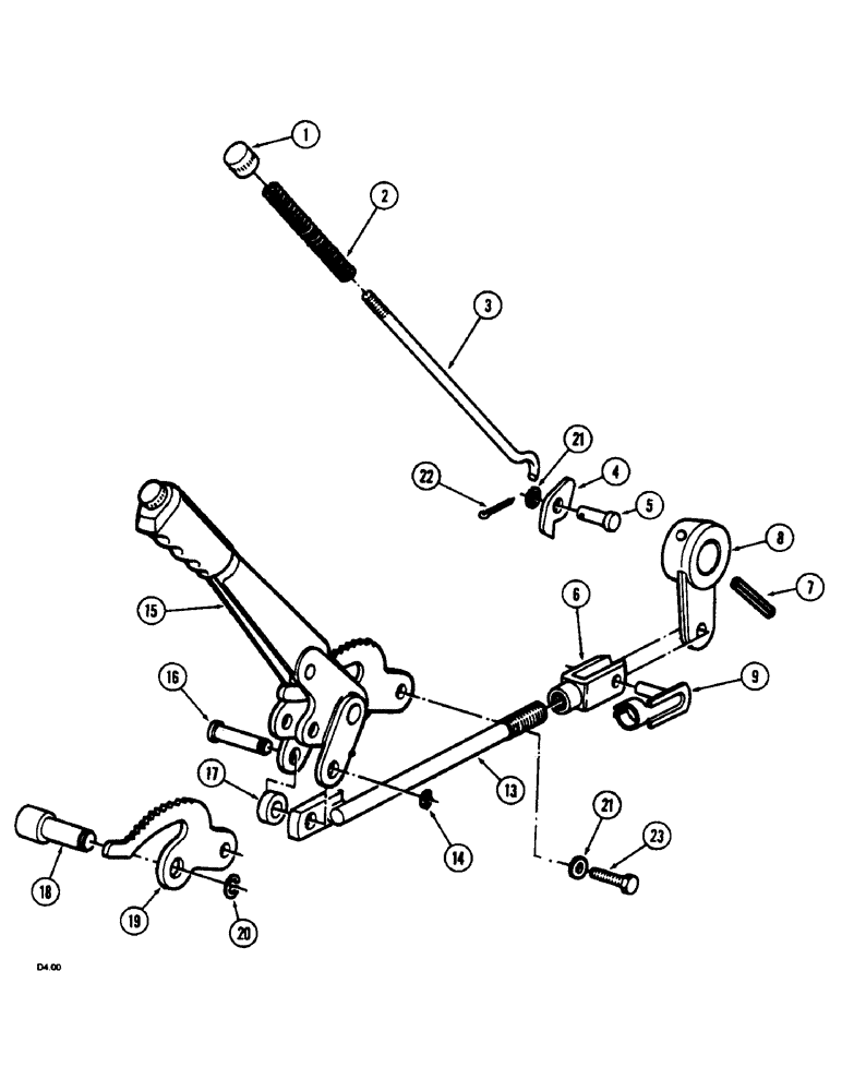 Схема запчастей Case IH 2140 - (7-10) - HAND BRAKE (07) - BRAKES