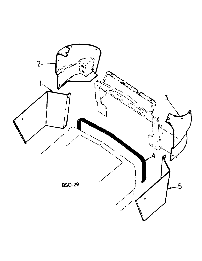 Схема запчастей Case IH 584 - (13-02) - INSTRUMENT PANEL SIDE HOUSING (05) - SUPERSTRUCTURE