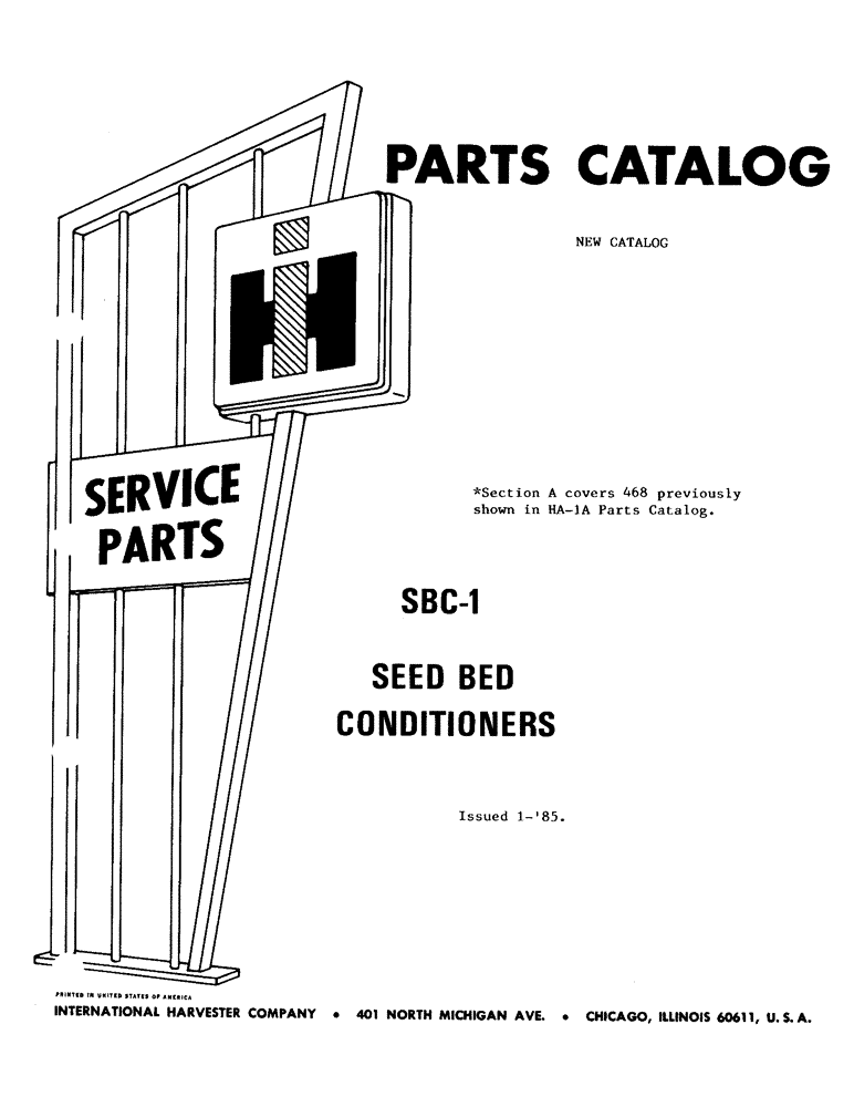 Схема запчастей Case IH 568 - (1-A) - PARTS CATALOG 
