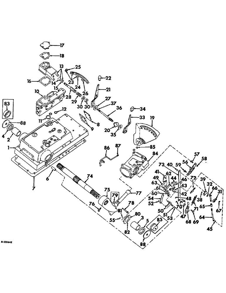 Схема запчастей Case IH 21026 - (10-17) - HYDRAULICS, DRAFT CONTROL, FARMALL TRACTORS W/ S/N 9297 & BELOW, INTL TRACTORS W/ S/N 7545 & BELOW (07) - HYDRAULICS
