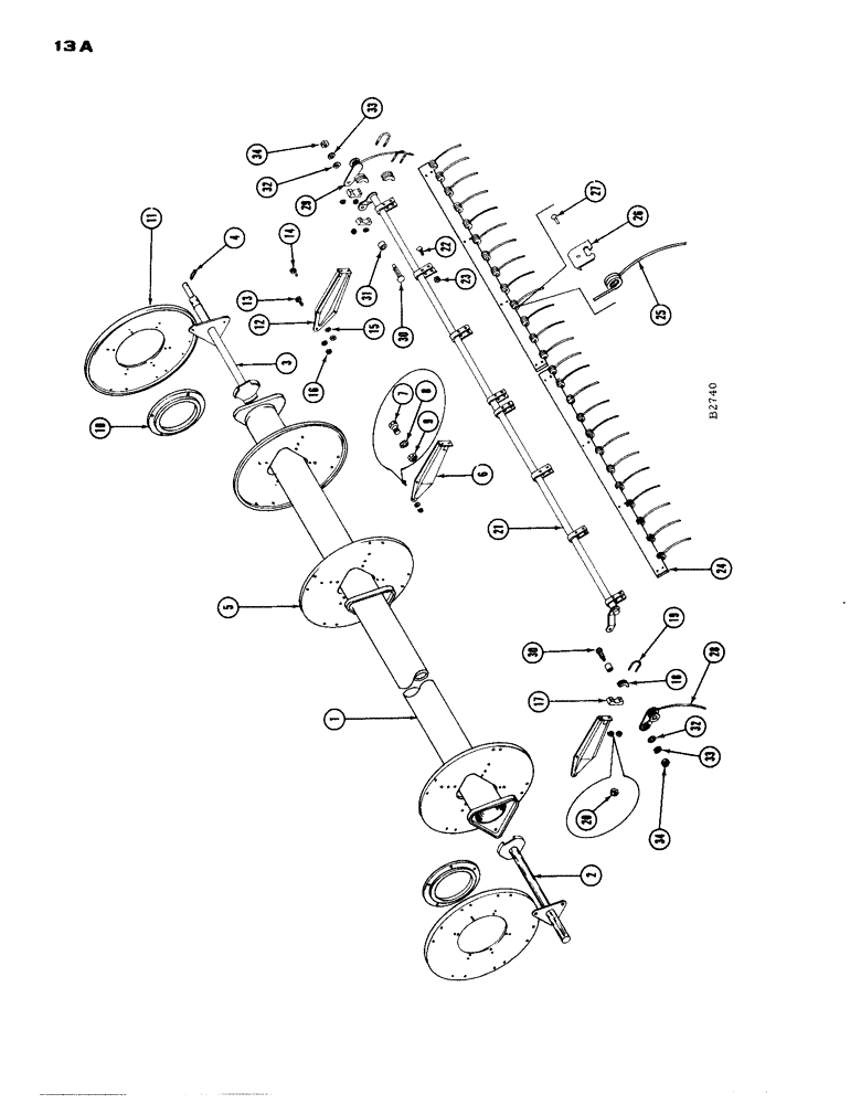 Схема запчастей Case IH 1660 - (013[A]) - HART-CARTER, PICKUP REEL (58) - ATTACHMENTS/HEADERS