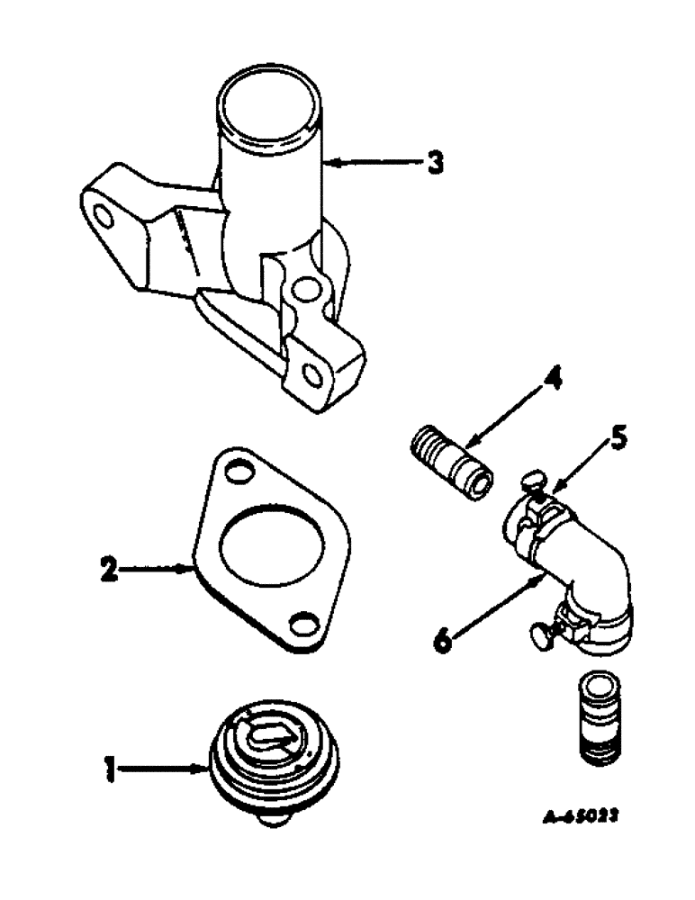Схема запчастей Case IH C-221 - (A-07) - HOUSING AND THERMOSTAT 