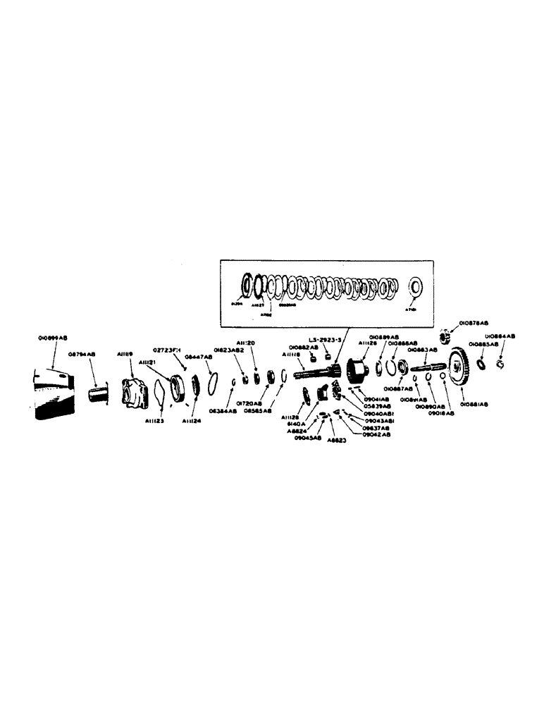 Схема запчастей Case IH 400-SERIES - (005) - PTO CLUTCH WITH BRAKE, USE FIG. 198 WITH THE EXCEPT. LISTED ON THIS FIG. (06) - POWER TRAIN