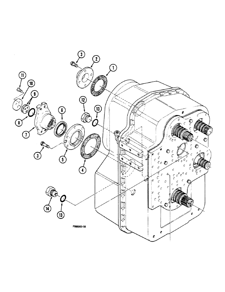 Схема запчастей Case IH 9150 - (6-006) - TRANSMISSION, (CONT) (06) - POWER TRAIN