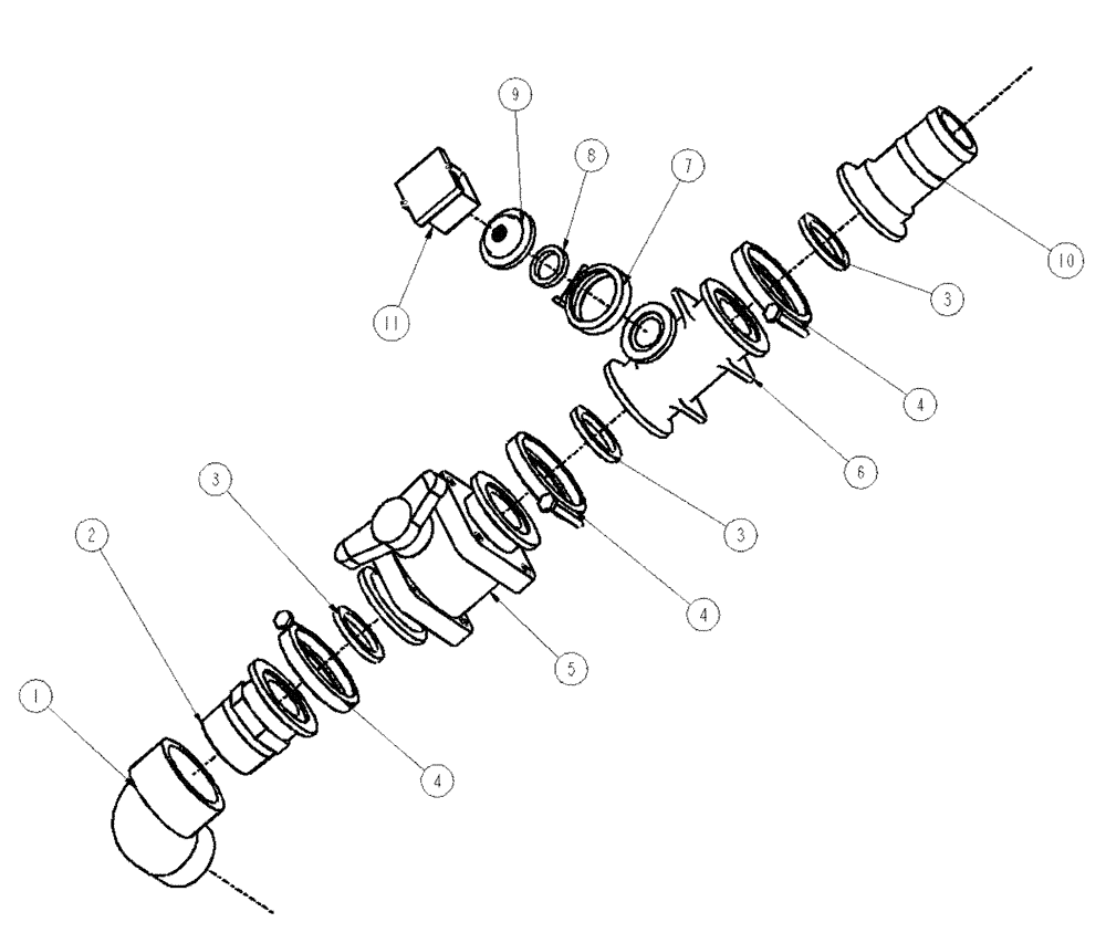Схема запчастей Case IH SPX4260 - (09-049) - TANK SPARGE PLUMBING Liquid Plumbing